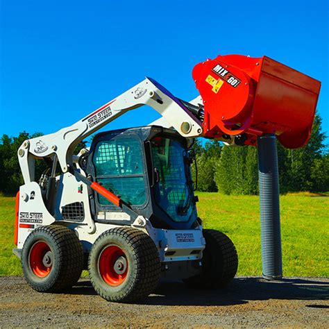 cement mixer bowl for skid steer|cement mixer skid loader attachment.